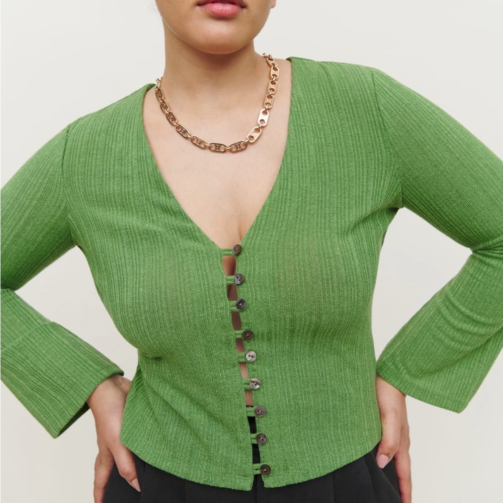 Reformation Gellar Knit Top